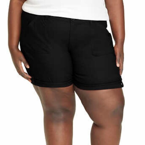 NEW Eddie Bauer Rolled Hem Bermuda Short | Navy - Picture 2 of 8